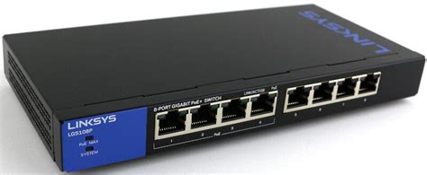 linksys 8-port gigabit ethernet switch metal enclosure|linksys lgs108p switch.